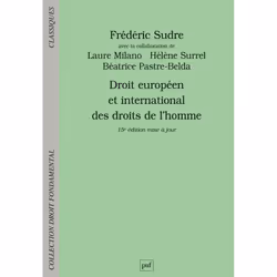 ISBN Droit européen et international des droits de l'homme, Loi, Français, 1020 pages