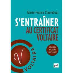 ISBN S'entraîner au Certificat Voltaire livre Littérature Français