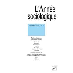 Annee sociologique 2021, vol. 71(1)