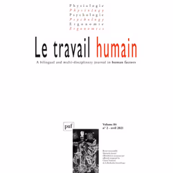 ISBN LE TRAVAIL HUMAIN 2021-2, Psychologie, Français