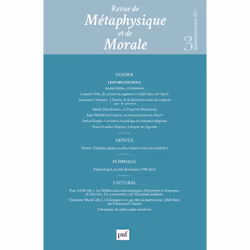 ISBN Revue de métaphysique et de morale 2021-3, philosophie, Français