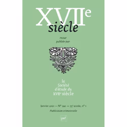 ISBN XVIIe siècle n° 290 (2021-1), Littérature, Français