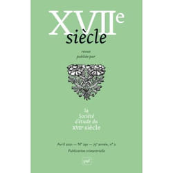 ISBN XVIIe siècle n° 291 (2021-2)