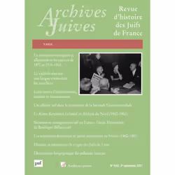 ISBN Archives Juives, 2021-2, histoire, Français