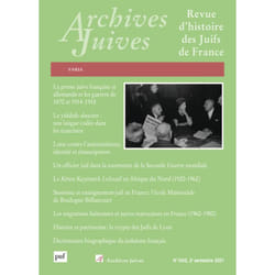 Archives juives, vol. 54, n.2, 2021