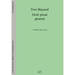 ISBN Droit pénal général livre Loi Français