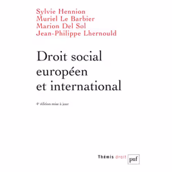 ISBN Droit social européen et international, Loi, Français, 624 pages