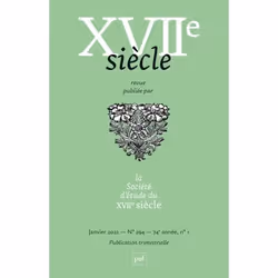 ISBN XVIIe siècle n° 294 (2022-1), Littérature, 192 pages