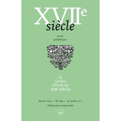 ISBN XVIIe siècle n° 294 (2022-1)