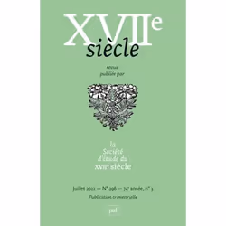 ISBN XVIIe siècle n° 296 (2022-3), Littérature, 192 pages