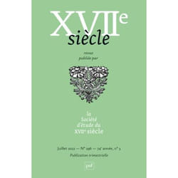 ISBN XVIIe siècle n° 296 (2022-3)