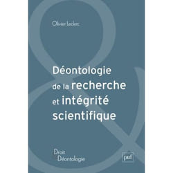 ISBN Déontologie de la recherche et intégrité scientifique