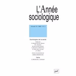 ISBN L'Année sociologique 2023-2, Sociologie, 140 pages
