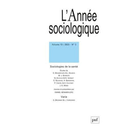 ISBN L'Année sociologique 2023-2