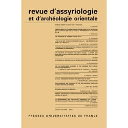 ISBN Revue d'assyriologie et d'archéologie orientale 2024, vol. 118