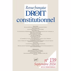ISBN RFDC 2024, N.139, Loi, 304 pages