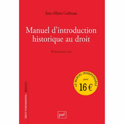 ISBN Manuel d'introduction historique au droit, Loi, 320 pages