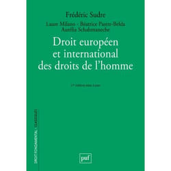 ISBN Droit européen et international des droits de l'homme