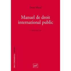 ISBN Manuel de droit international public