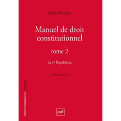 ISBN Manuel de droit constitutionnel. Tome II