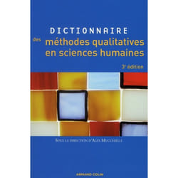 Dictionnaire des méthodes qualitatives en sciences humaines
