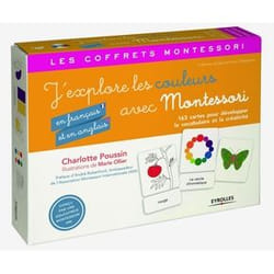 J'explore les couleurs (en français et en anglais) avec Montessori - 163 cartes pour développer le vocabulaire et la créativité (Coffret)