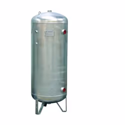 Réservoir d'air galvanisé intérieur, extérieur, capacité 900 litres. longévité et sécurité. Livré équipé, certificat de confo ...