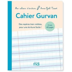 Cahier dactivités vierge - MDI - Gurvan - 3 mm - GS CP - Lignage adapté
