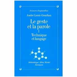 ISBN Le Geste Et La Parole T.1 Technique Et Langage, Biologie, Français, Livre broché