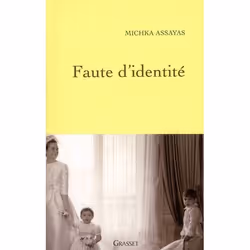 ISBN Faute D'Identite, Romance, Français, Livre broché
