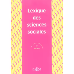 ISBN Lexique Des Sciences Sociales - 8e Ed. (8e Edition), société, Français, Livre broché