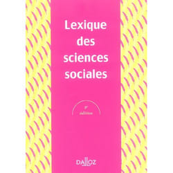 Lexique des sciences sociales