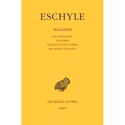 ISBN Tragedies T.1; Les Suppliantes, Les Perses, Les Sept Contre Thebes, Promethee Enchaine, Littérature, Français, Livre bro ...