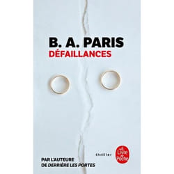 ISBN Défaillances livre Thrillers Français