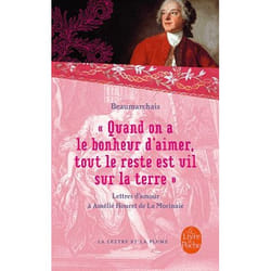 Quand on a le bonheur d'aimer, tout le reste est vil sur la Terre