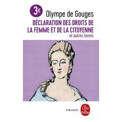 ISBN Déclaration des droits de la femme et de la citoyenne BAC 2024