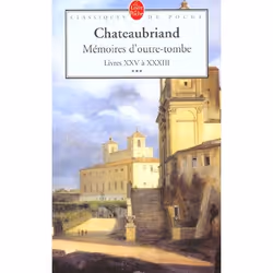 ISBN Memoires D'Outre-Tombe T.3, classiques, Français, Livre broché