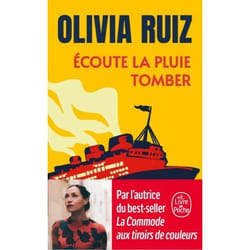 ISBN Ecoute la pluie tomber livre Novel Français