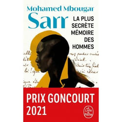 ISBN La Plus secrète mémoire des hommes livre Novel Français