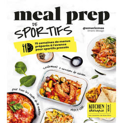 ISBN Meal Prep de sportifs - Kitchen Thérapie - 15 semaines de menus préparés à l'avance pour sportifs pressés : Le livre de Emeric MSO Coaching