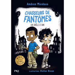 ISBN Chasseurs de fantômes - Tome 01 Un drôle d'ami : Le livre de Andres Miedoso, Victor Rivas, Roman, 128 pages