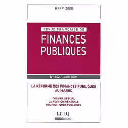 ISBN Revue Francaise De Finances Publiques N 102 - 2008 - La Reforme Des Finances Publiques Au Maroc, Économie, Français
