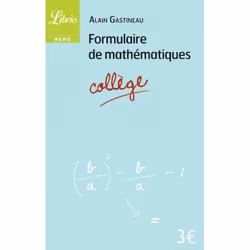 ISBN Formulaire de mathématiques-collège, 96 pages