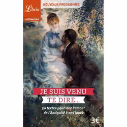 Flammarion Je suis venu te dire..., Littérature, Français, Livre broché, 96 pages
