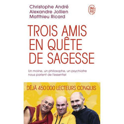 Trois amis en quête de sagesse - Un moine, un philosophe, un psychiatre nous parlent de l'essentiel (Poche)