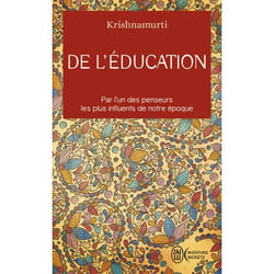 DE L'EDUCATION, Krishnamurti Jiddu