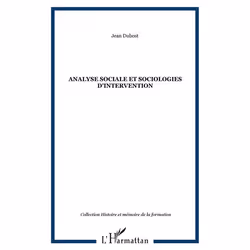 ISBN Analyse Sociale Et Sociologies D'Intervention, société, Français, Livre broché