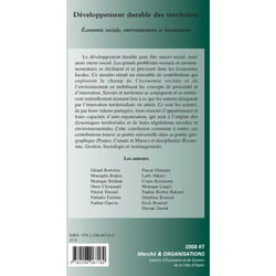 Développement durable des territoires