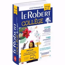 Dictionnaire scolaire - Le Robert - Le Robert Collège - Edition 2021 - Imprimé - Carte numérique