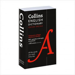 Dictionnaire anglais unilingue Collins - autorisé au bac (LLCER Anglais et AMC) + BTS tertiaires (Poche)